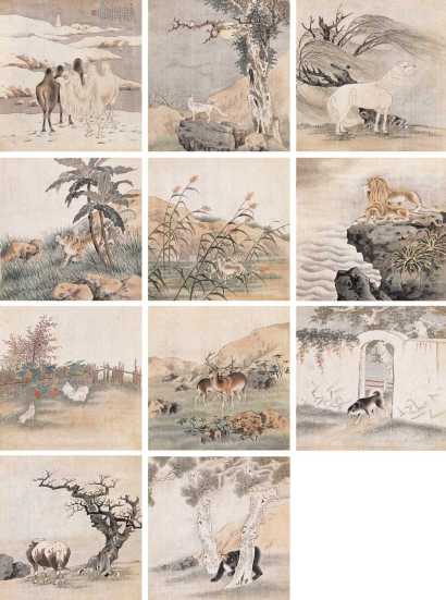 刘用烺 动物图册 册页